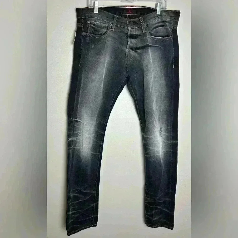 Fourth of November Jeans NWT Men’s 34 x 34 Jeans Black Stonewashed Distressed